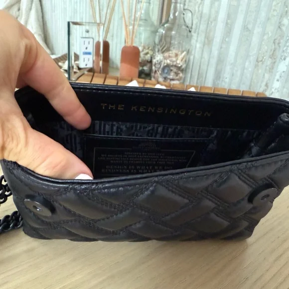 Kurt Geiger Black Kensington Quilted Women's Bag - Picture 3 of 4